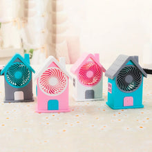 Mini House Fan House Design Rechargeable Portable Personal Desk Fan For Home , Office & Kids Use (Battery Not Include) - Justgrabit Inc.