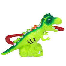 Children Electric Tracks Climb Stair Dinosaur Toys Glowing With Sound Kid Toy Animals Model Interactive Toys - Justgrabit Inc.