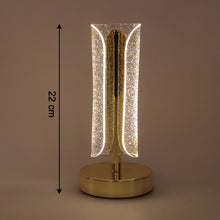 Luxury Tall Cylindrical Crystal Table Lamp (1 Pc) - justgrabit.in | Just Grab It