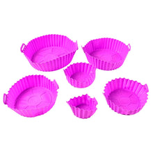 Air Fryer Reusable Silicone Pot with Handles (6 Pc set) - Justgrabit Inc.