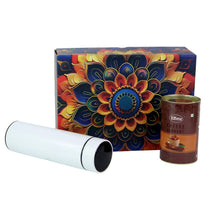 Effete Coffee Almonds Gift Hamper, Golden With Bottle (2 Pc Set), Mix Color - justgrabit.in | Just Grab It