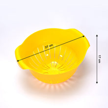 Plastic Fruits Vegetable Noodles Pasta Washing Bowl & Strainer - justgrabit.in | Just Grab It