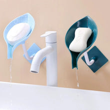 Soap Holder Leaf - Shape Self Draining Soap Dish Holder, With Suction Cup Soap Dish Suitable for Shower, Bathroom, Kitchen Sink - Justgrabit Inc.