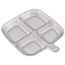 Plastic Kitchen Trays for Serving (4 Compartment / 1 Pc) - Justgrabit Inc.