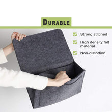 Flat Bedside Caddy, Bed Side Pocket Storage Organizer Bag with 5 Pockets (1 Pc) - justgrabit.in | Just Grab It