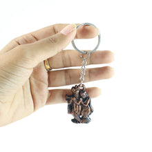 Radha Krishna Metal Keychain (1 Pc) - justgrabit.in | Just Grab It