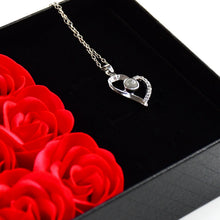 Rose Flower Gift Box, Handmade Eternal Rose I Love You Necklace, Valentine's Day - justgrabit.in | Just Grab It