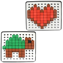 Pixel Cubes Toy for Children Early Education, Pixel Game Educational Board Games Board, Birthday Gift for Kids, Learning Math Toy, Brain Games, Math Puzzle (Approx 180 Cubes With Pixel Board & Book) - Justgrabit Inc.