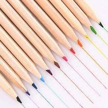 Colorful Wooden Pencil Set with Pencil box, Ruler, Sharpener For for Kids, Artist, Architect (12 Pcs Set) - Justgrabit Inc.