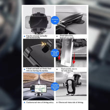 Car Mobile Phone Holder Mount Stand with 180 Degree. Stable One Hand Operational Compatible with Car Dashboard. - Justgrabit Inc.