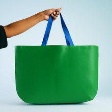 Plastic Eco - Friendly Large Shopping Tote Bag 62x44cm (Mixcolor & 1 Pc) - justgrabit.in | Just Grab It