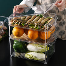 Refrigerator Organizer Bins Stackable Fridge Organizers Freezer, Kitchen, Cabinets - justgrabit.in | Just Grab It