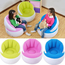 Kids inflatable sofa chair with backrest & Foot Air Pump (1 Set 85x74 Cm Approx) - justgrabit.in | Just Grab It