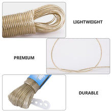 Clothesline Portable Travel Clothesline Adjustable with 2 Plastic Hooks (10 M Approx / 1 Pc) - justgrabit.in | Just Grab It