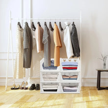 3 Layer Stackable Multifunctional Storage,for Clothes Foldable Drawer Shelf Basket Utility Cart Rack Storage Organizer Cart for Kitchen, Pantry Closet, Bedroom, Bathroom, Laundry(3 Layer 1 Pc) - Justgrabit Inc.