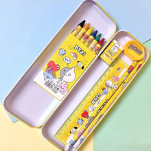 Stationery Kit for Kids - Metal Pencil Box, Sharpener, Pencil & Eraser (12 Pc Set) - justgrabit.in | Just Grab It