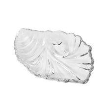 Leaf shaped Glass Serve tray of snacks, Mukhwaas, and ice cream. - justgrabit.in | Just Grab It