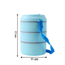 3 Layer Insulated Lunch Box Set with Handle & Strap - (Set) - justgrabit.in | Just Grab It