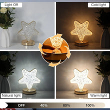 Star Crystal Diamond Touch Lamp – USB Rechargeable, 3 - Way Dimmable - Justgrabit Inc.
