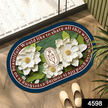3D Visual Anti - Slip Absorbent Mat New Soft Super Absorbent Floor Mats, Cute Flowers Shower Drying Bathroom Mat (Mix Design / 1 Pc) - justgrabit.in | Just Grab It