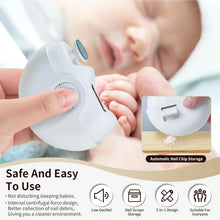 2 - in - 1 Electric Nail Clippers Nail File with Light (1 Pc) - justgrabit.in | Just Grab It