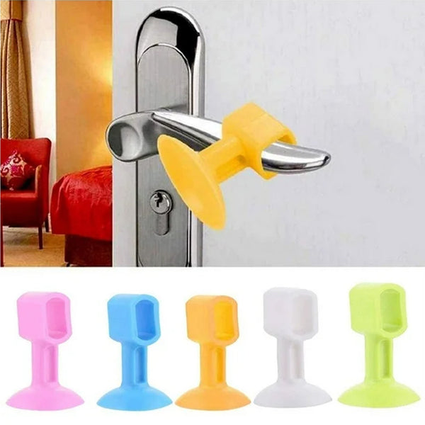Self - Sucking Silicone Door Stopper (5 Pcs Set) - justgrabit.in | Just Grab It