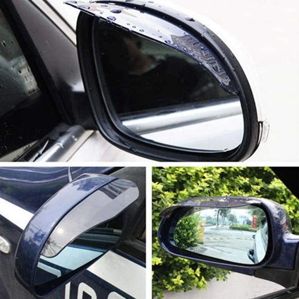 1 Pair Mirror Rain Protector Car Rearview Mirror Rain Blades Car Back Mirror Eyebrow Rain Cover Car Rearview Mirror Eyebrow Covers Flexible Protection Rainproof Decoration Accessories (2 Pcs set) - Justgrabit Inc.