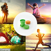 Portable Folding Travel Cup with Lid | Compact Expandable Tumbler for Kids & Camping - justgrabit.in | Just Grab It
