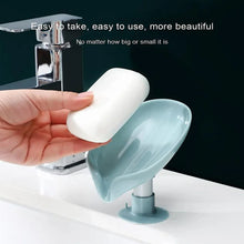 Self Draining Soap Holder for Bathroom Leaf Shape Soap Tray - Justgrabit Inc.