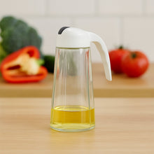 Kitchen Glass Oil Bottle Dispenser Automatic Opening Bottles 630 ML - justgrabit.in | Just Grab It