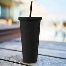 Reusable Studded Tumbler with Straw & Leak Proof Lid (1 Pc, Mix Colors) - Justgrabit Inc.