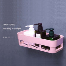 ABS Plastic Shower Corner Caddy Shelf with Wall - Mounted Suction Cup - justgrabit.in | Just Grab It