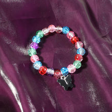 Premium Multicolor Crackle - Bead Stretch Bracelet (1 Pc) - justgrabit.in | Just Grab It