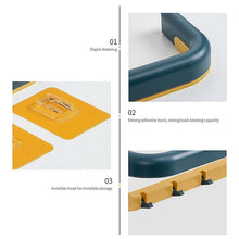 Wall - Mounted Double Bar Towel Holder with Hooks & Adjustable Folding Shelf - justgrabit.in | Just Grab It