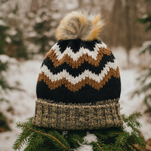 Winter Woolen Knitted Black Inside Fur Beanie Cap (1 Pc / Mix Design & Color) - justgrabit.in | Just Grab It