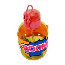 Cute Plastic Water Bottle with adjustable shoulder strap, Straw and Rubber Grip potable drinking cup Water Bottle For Kids | Water Bottle | Return Gift For Kids, Adults | School Water Bottle (1 Pc / 750 ML) - Justgrabit Inc.