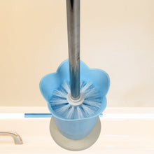 Toilet Plastic Brush with Holder Stand Western and Indian Toilet Bathroom Cleaning - justgrabit.in | Just Grab It