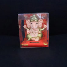 Decorative Medium Lord Ganesh Idol Decorative Statue with Solar - Powered Base (1 Pc) - Justgrabit Inc.