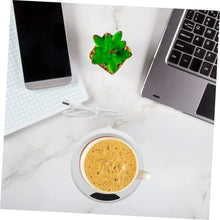 USB Warm Coaster Heated Coffee Mug Portable Office Desk Portable Cup, Heater Coffee Mug Warmer Electric Cup Warmer (1 Pc) - Justgrabit Inc.