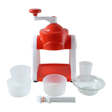 Manual Ice Snow Maker Machine (1 Set Red Color) - justgrabit.in | Just Grab It