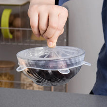 Silicone Stretch Lids, Microwave & Freezer Safe Food Covers (6 Pcs Set /95 Gm ) - Justgrabit Inc.