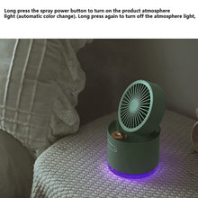 Mini Desktop Cooling Fan with Humidifier Spray - justgrabit.in | Just Grab It