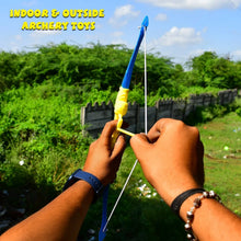 Plastic Archery Bow and Arrow Toy Set with single knife and 3pc Arrow and Target Board, - Justgrabit Inc.