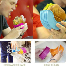 Silicone Burger Holder Snack Holder Reusable Burger Holder - justgrabit.in | Just Grab It