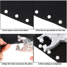 Grommet Setting Tool with 25 PCS Gold Eyelets Grommets Steel Hole Punch Setter Kit for Leather, Canvas, All Fabrics Men and Women Clothes, Shoes, Belts, Crafts - Justgrabit Inc.