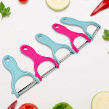Stainless Steel Kitchen Scissors & Multipurpose Peeler (2 Pc Set / Mix Design Scissor & Peeler) - justgrabit.in | Just Grab It