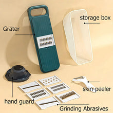 Multifunctional Vegetable Slicer Cutter Onion and Potato Slicer cutter with 6blades and 1 peeler - Justgrabit Inc.