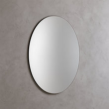 Elegant Oval Frameless Wall Mirror for Home & Office Decor (6 Pc) - justgrabit.in | Just Grab It