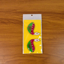 Shubh Labh Diya Shaped Wall Hangings (2 Pc) - justgrabit.in | Just Grab It