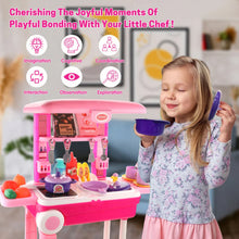 Kitchen Set Kids with Suitcase Role Play Cooking Toy for Girls & Boys (3+) - justgrabit.in | Just Grab It